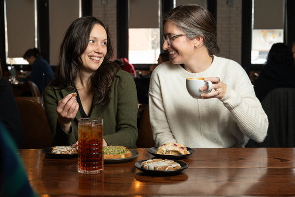 Visitors at Belltower Coffee; venue publicity photo